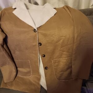 Faux suede jacket